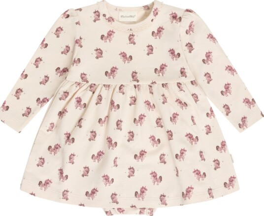 Minymo Body Dress Ls Aop Sweat PINK TINT 92 Minymo Body Dress Ls Aop Sweat PINK TINT 92