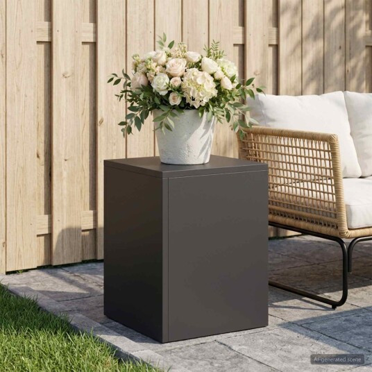 vidaXL Planteholder Svart 30 x 30 x 40 cm Stål