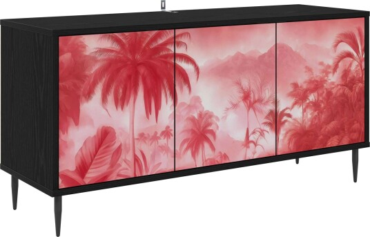 vidaXL TV skap AACHEN 102 x 33 x 51 cm Svart eik Konstruert tre vidaXL TV skap AACHEN 102 x 33 x 51 cm Svart eik Konstruert tre