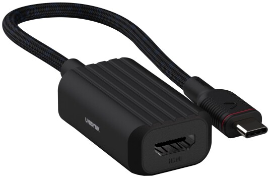 Unisynk USB-C til HDMI Adapter 4K 15 cm Sort