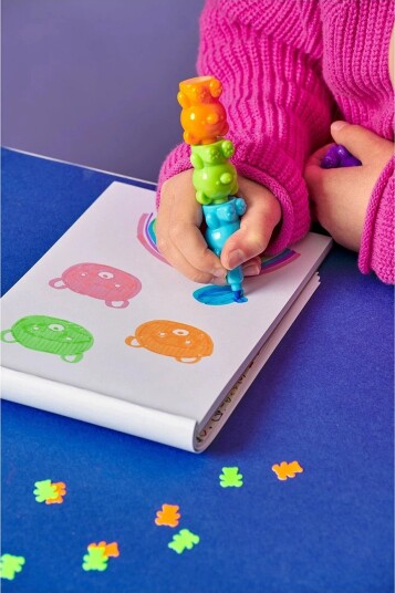 Ooly Highlighter 5 pcs Stacking Bear Besties Multi/Patterned One Size