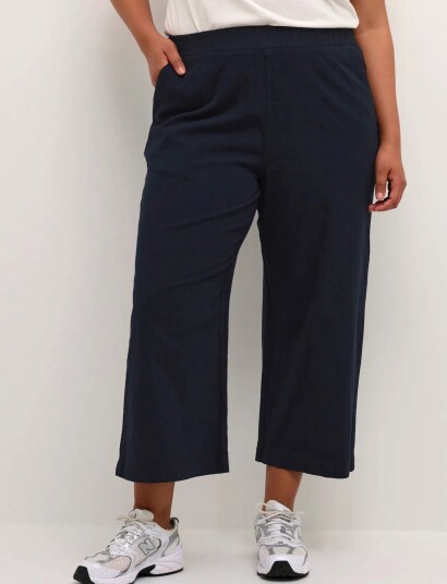 Kaffe Curve Kcnana Culotte Pants   Navy   50