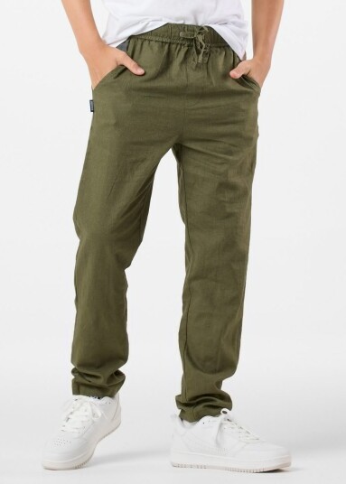 Seaside New Hampshire Linen Pants B Jr Lt. Olive 130 Hverdagsbukser
