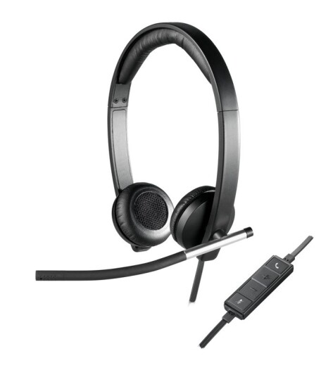 Logitech Usb H650e Hodesett Stereo Svart