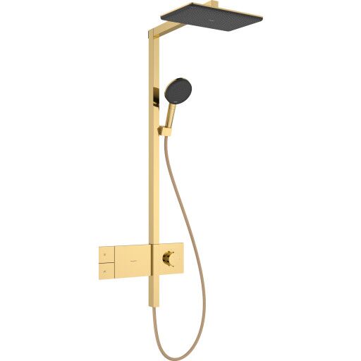 Hansgrohe Raindance Alive Q Showerpipe dusjsett, vannsparende, gull