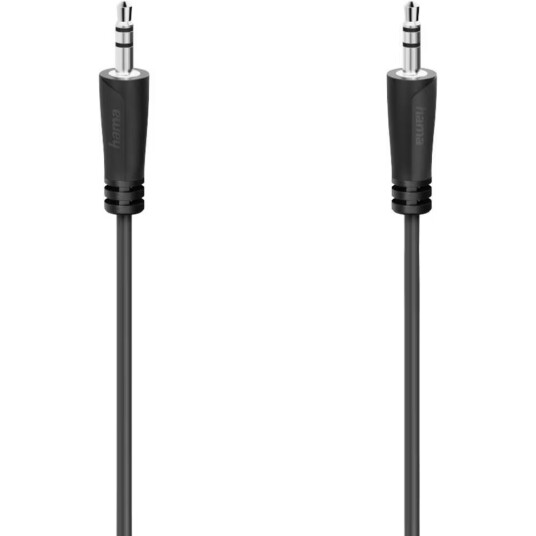 Hama 3,5mm Lydkabel 5m Svart - Audiokabel for Stereo Hama 3,5mm Lydkabel 5m Svart - Audiokabel for Stereo