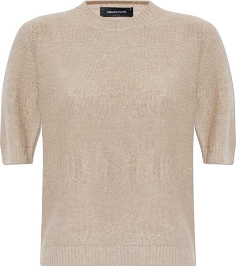 Fabiana Filippi Dame Strikkevarer Beige S,
