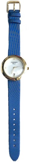 Akribos XXIV Dameklokke AK899BU BX Diamond Hvit/Sateng Ø37 mm Akribos XXIV Dameklokke AK899BU BX Diamond Hvit/Sateng Ø37 mm