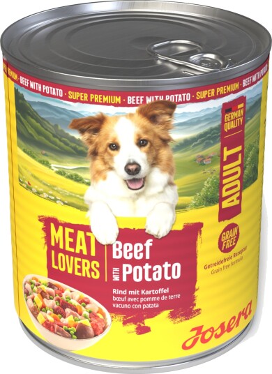 Josera Meatlovers Menu 6 x 800 g - Okse & potet (nytt design)