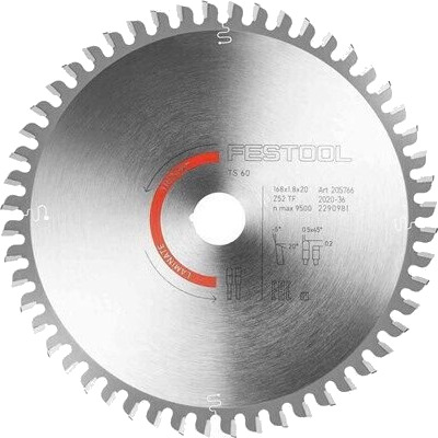 Festool Saw blade LAMINATE/HPL HW 168x1.8x20 TF 52