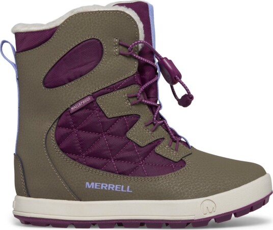 Merrell Juniors' Snow Bank 4.0 Waterproof Truffle/plum Cozy 29 Merrell Juniors' Snow Bank 4.0 Waterproof Truffle/plum Cozy 29