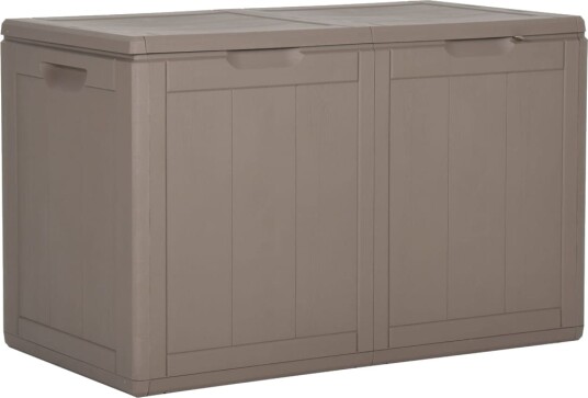 vidaXL Putekasse for hage 180 L brun PP rotting