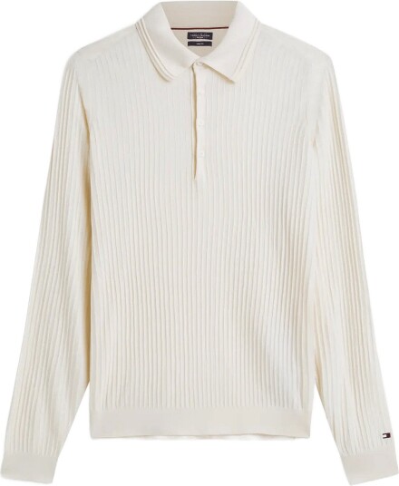 Tommy Hilfiger Ny Performance Ls Polo Cream M