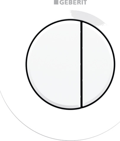 Geberit Omega 01 Round Trykknapp, Hvit Geberit Omega 01 Round Trykknapp, Hvit