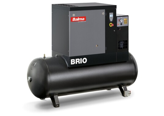 Balma BRIO 5 5XE Skruekompressor 10 bar TM 270 l Med Kjøletørke