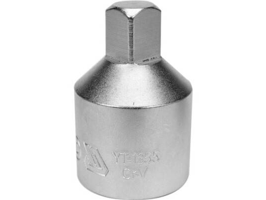 Yato Yt-1355, Enkel Enhet, Støpseladapter, Kromvanadiumstål, 1/2", Satin, 53 Mm