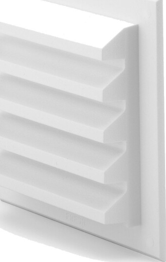 Ventilrist Fresh Utvendig Plast Hvit, 115x115 mm