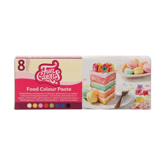 Funcakes Funcolours Pastafargesett Sett/8 