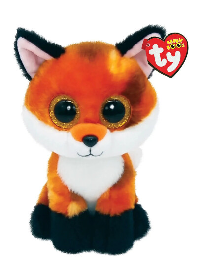 TY Meadow - Orange Fox Reg - Multi/patterned - 15.5 cm