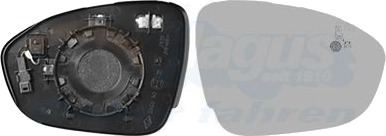 Speilglass ytterspeil VAN WEZEL 1510836 Speilglass ytterspeil VAN WEZEL 1510836