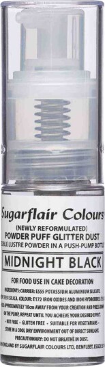 Sugarflair Glitterspray Midnight Black