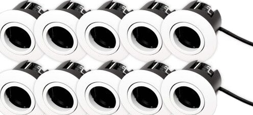 Scan Products Luna Quick Install 2.0 downlight GU10 matt hvit 10 stk