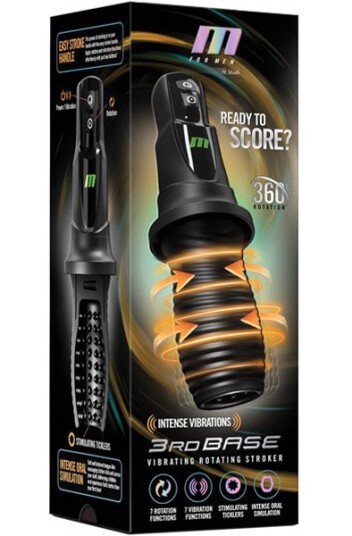 Blush Novelties 3rd Base Vibrating & Rotating Stroker