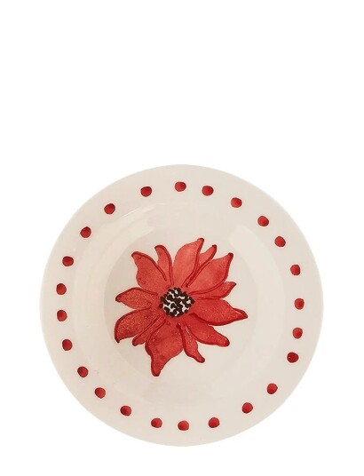 Anna + Nina Fiorita Dessert Plate - Red - Ø 15 CM