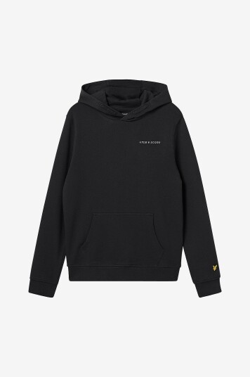 Lyle & Scott Hettegenser Script Embroidered Hoodie Svart