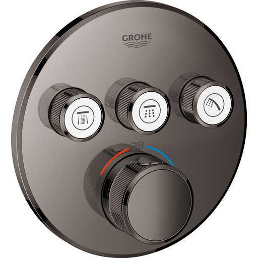 Grohe Grohtherm SmartControl Termostat Med 3 uttak, Hard Graphite Grohe Grohtherm SmartControl Termostat Med 3 uttak, Hard Graphite