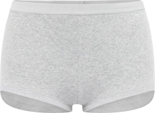 Organic Basics Core Rib Shorty Grey S Organic Basics Core Rib Shorty Grey S