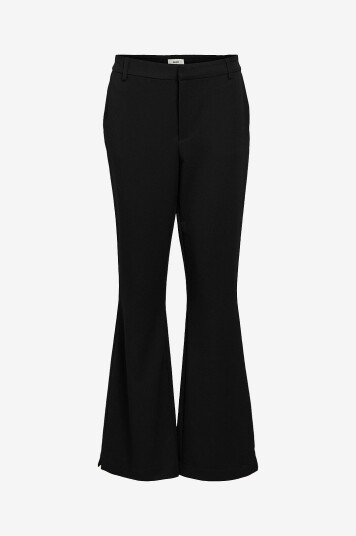 Object Bukser objLisa MW Flared Pants Svart