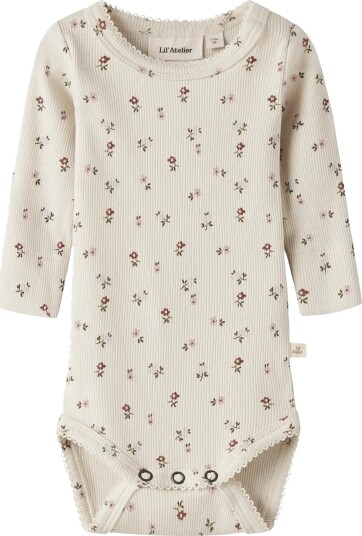 Lil"Atelier Nbfgago Ls Slim Body Lil Noos   Cream   80