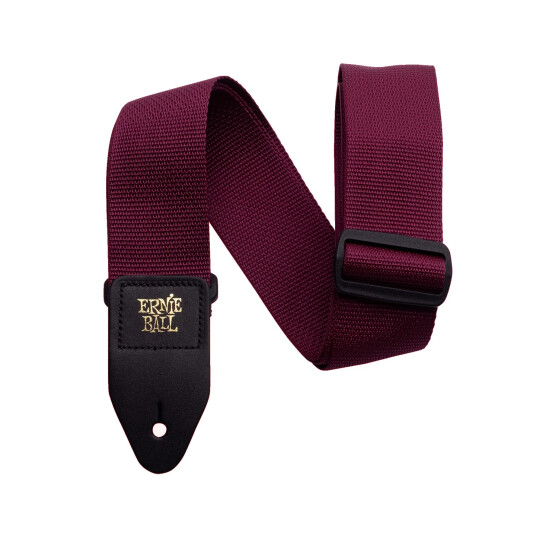 Ernie Ball EB-4047 Guitar Strap Nylon Burgundy
