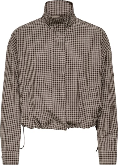 JDY Jdyumi L/S Check Jacket Wvn Exp Brown XL