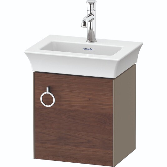 Duravit White Tulip Servantskap m/1 dør 38,4x29,8x41 cm Valnøtt/Stengrå Høygl.