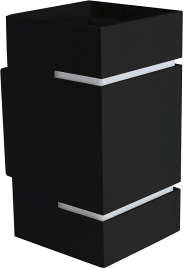 Spectrum Squalla vegglampe G9   Lumo uten lyskilde 230V IP20 80x150 svart firkantet