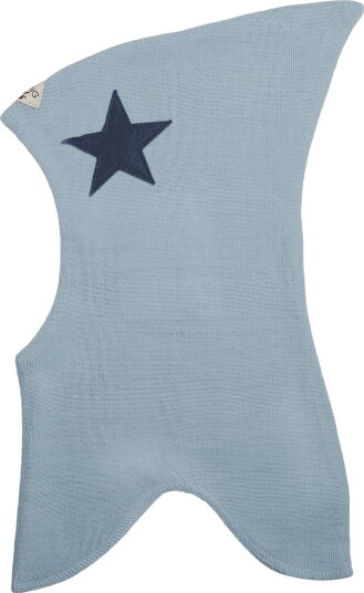 Racing Kids Ull Balaclava Med Stjerne Sky Blue