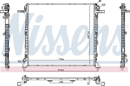 Radiator NISSENS 606982