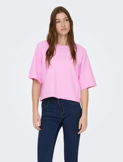 ONLY Onlloyal 2/4 O Neck Knt Noos Pink XS ONLY Onlloyal 2/4 O Neck Knt Noos Pink XS