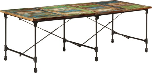 Spisebord 220x90x77 cm gjenvunnet heltre Spisebord 220x90x77 cm gjenvunnet heltre