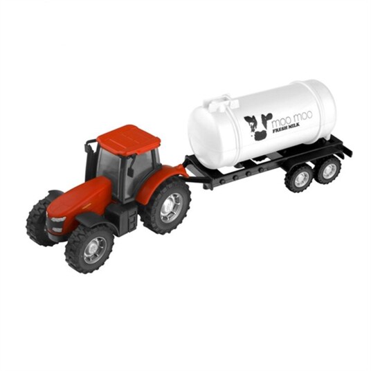 Teamsterz Tractor og Trailer Rød Melketank Teamsterz Tractor og Trailer Rød Melketank