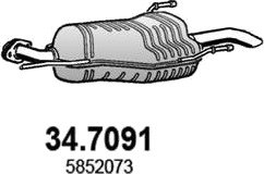 Bakre eksospotte ASSO 34.7091 Bakre eksospotte ASSO 34.7091