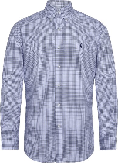Polo Ralph Lauren 50/1 Bistrch Poplin Wvn Shirt 7353A WHITE BLUE XXL