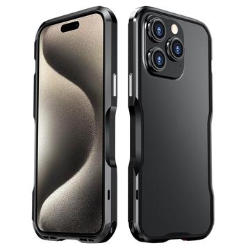 Luphie Safe Lock iPhone 15 Pro Max Metall Bumper Svart