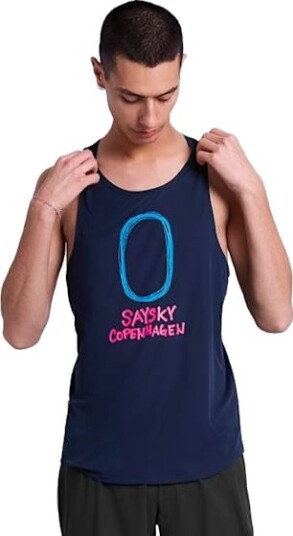 Saysky Statement Flow Singlet Herre Blue XL
