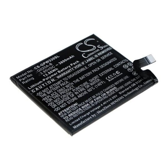 Google GA-00764-DE batteri (3600 mAh 3.85 V, Sort)
