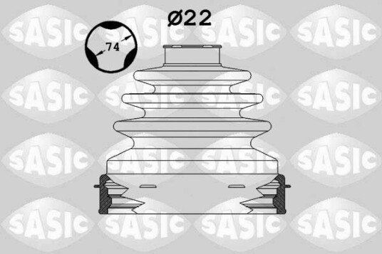 Sasic Mansjett drivaksel SASIC 1904005