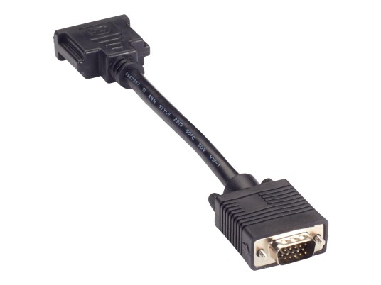 BLACK BOX VGA to DVI-I Video Adapter Dongle - video adapter - HD-15 (VGA) til DVI-I BLACK BOX VGA to DVI-I Video Adapter Dongle - video adapter - HD-15 (VGA) til DVI-I