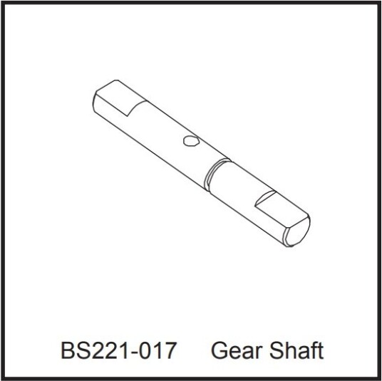BSD 221017 Gear Shaft for Giant Racer Buggy/Tuggy 221T 222R 2